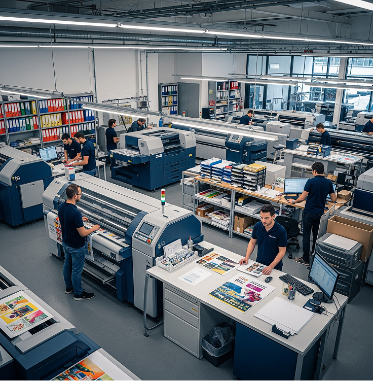 Progress Digital Printing facility in Cairo with professional printing equipment